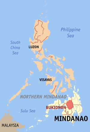 Map of Bukidnon