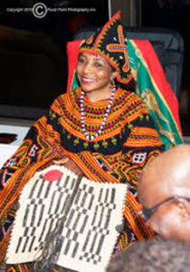 A məŋgən (bride) on her wedding day